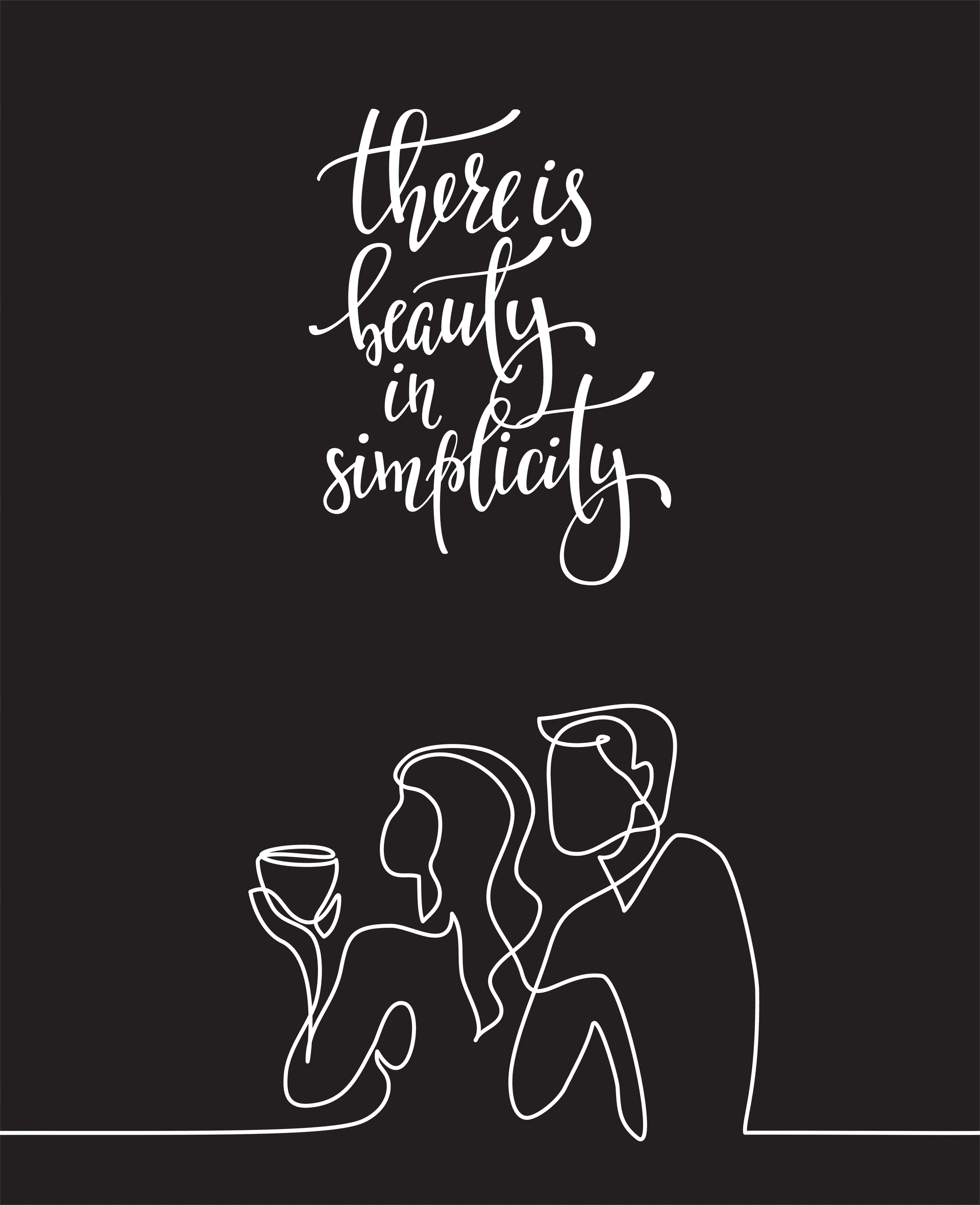 There is beauty in simplicity wall art