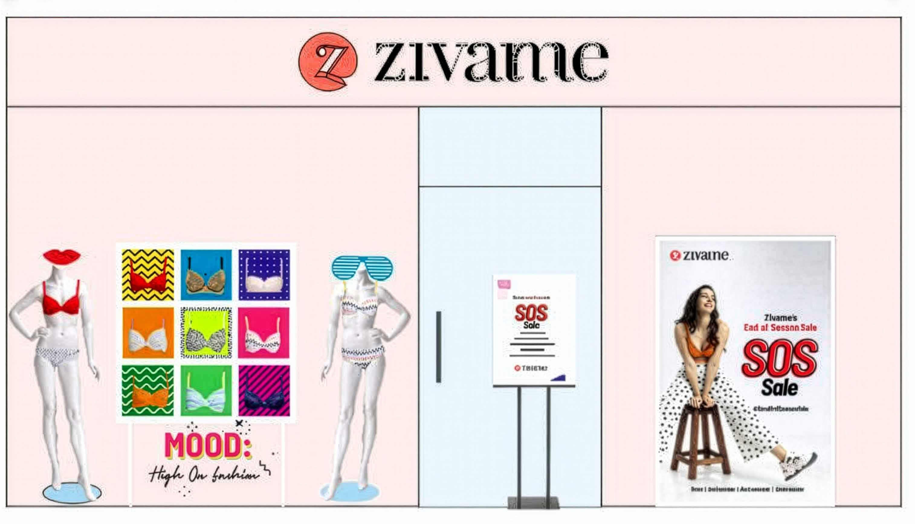 Whimsical window display 13