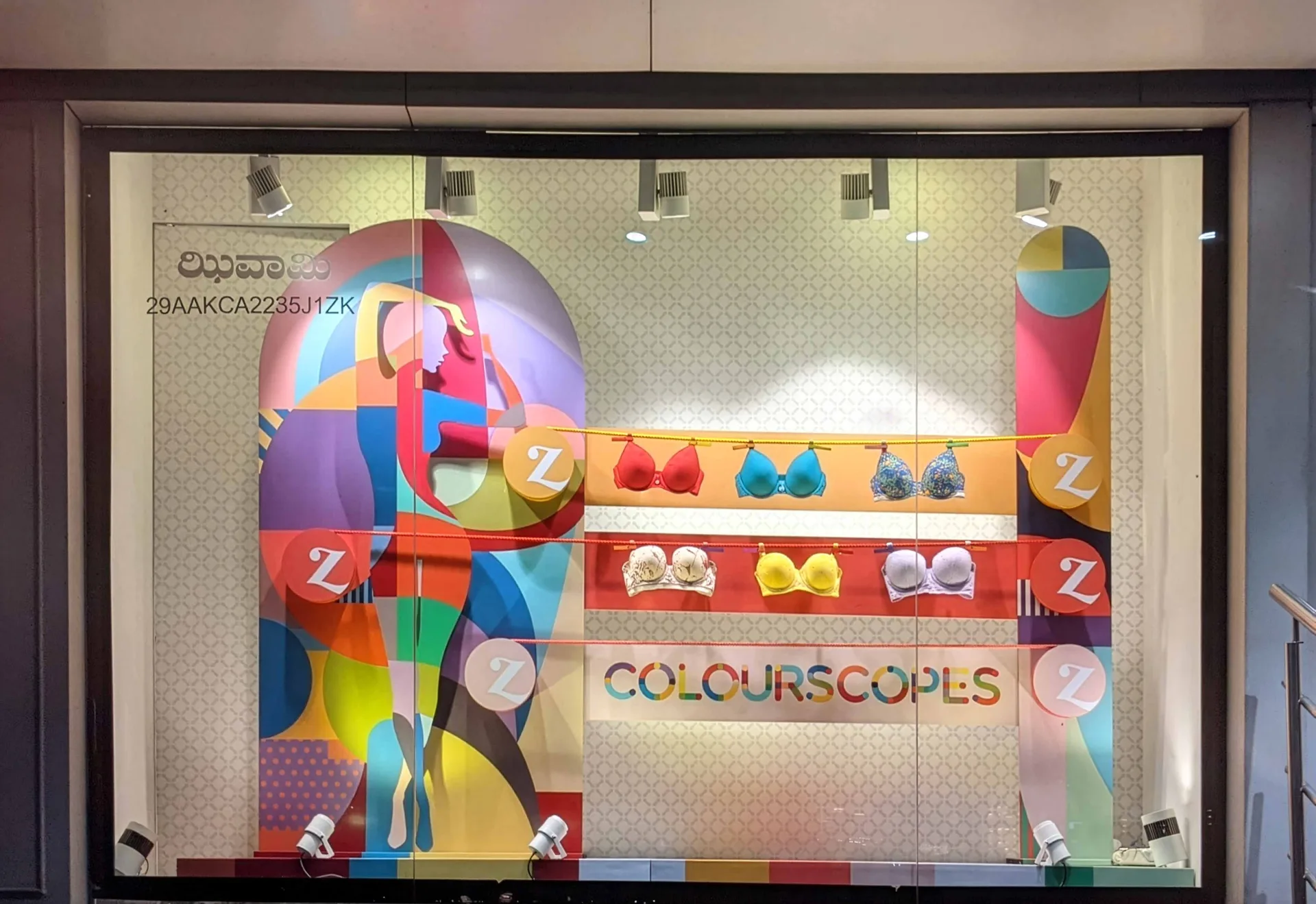 Colourscopes — window display project by Divya Vandal