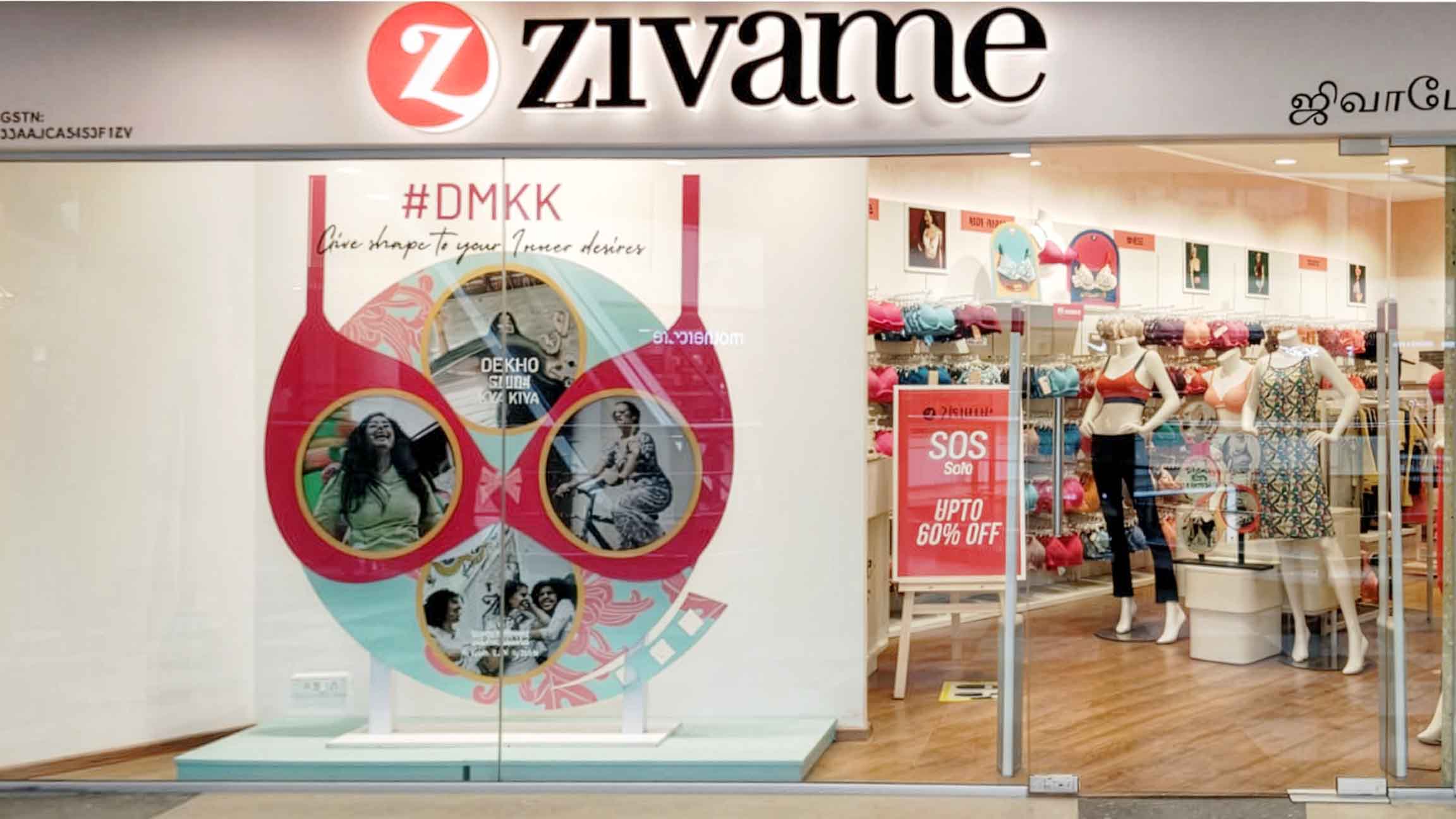 Dekho Maine Kya Kiya campaign window display for Zivame, view 10