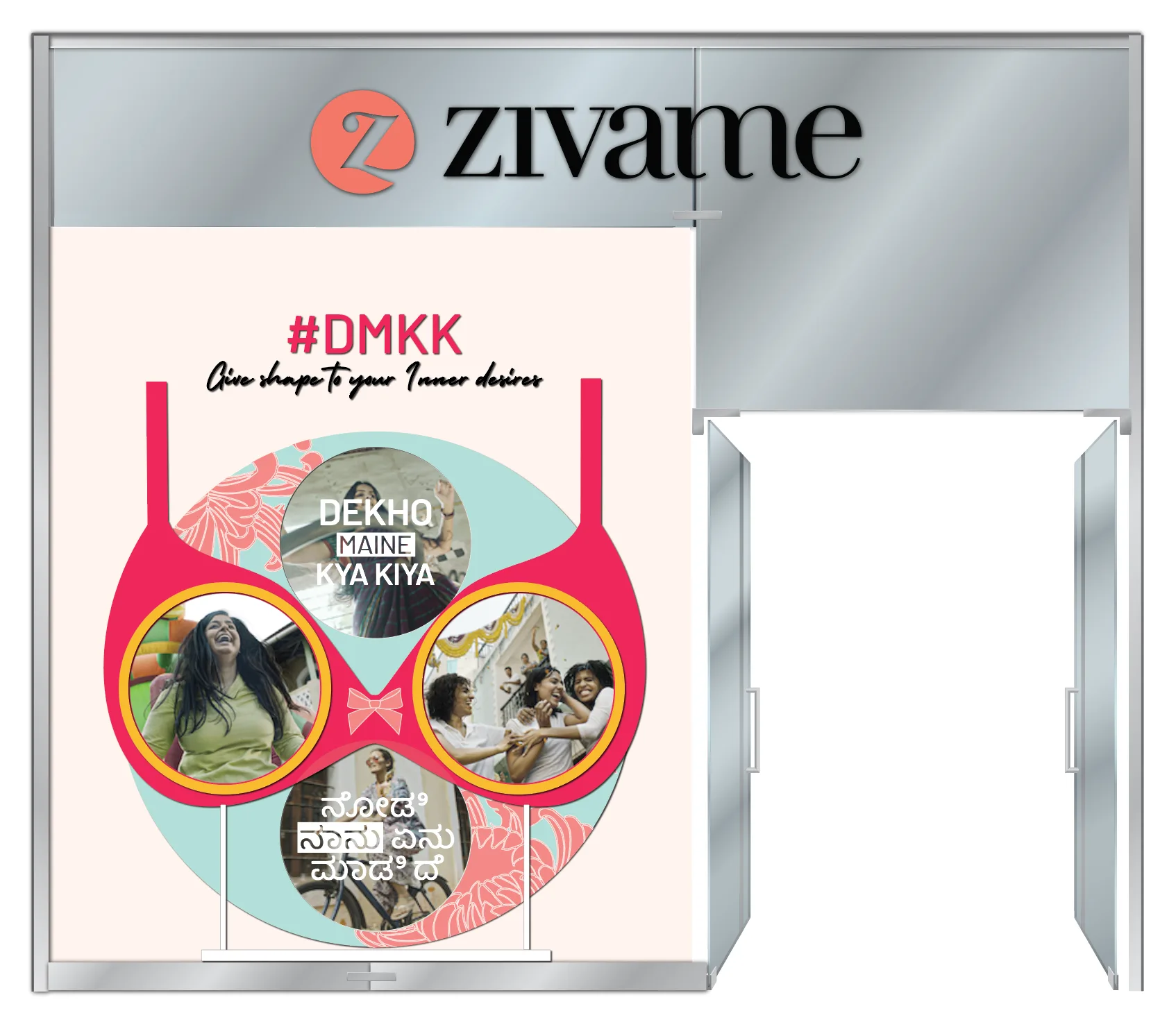 Dekho Maine Kya Kiya campaign window display for Zivame, view 18