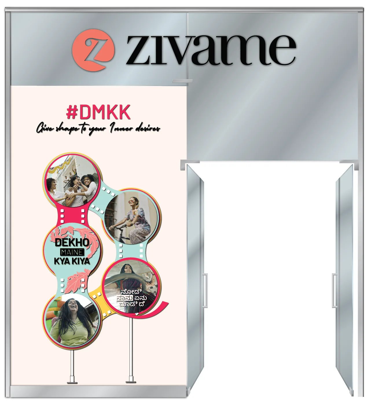 Dekho Maine Kya Kiya campaign window display for Zivame, view 19