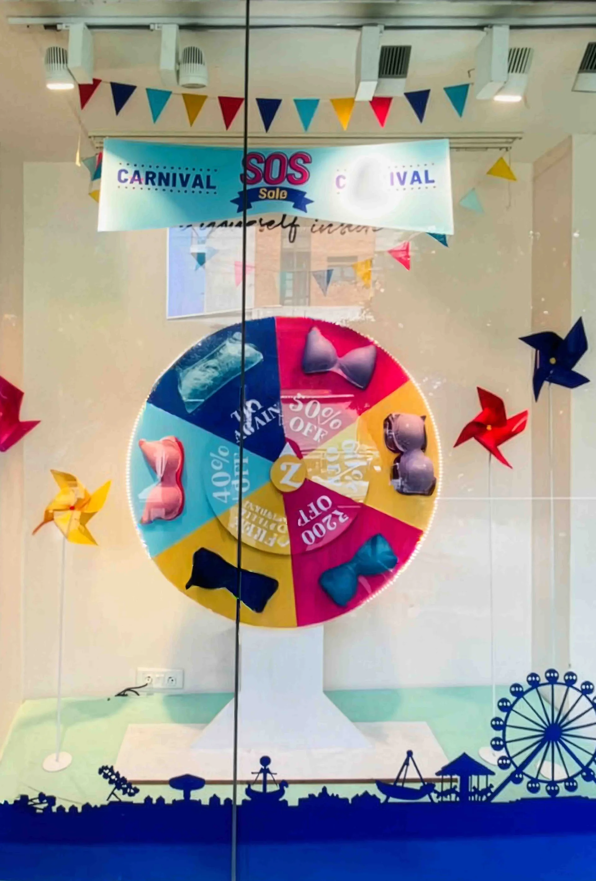 Sale of Fortune carnival sale window display for Zivame, view 3