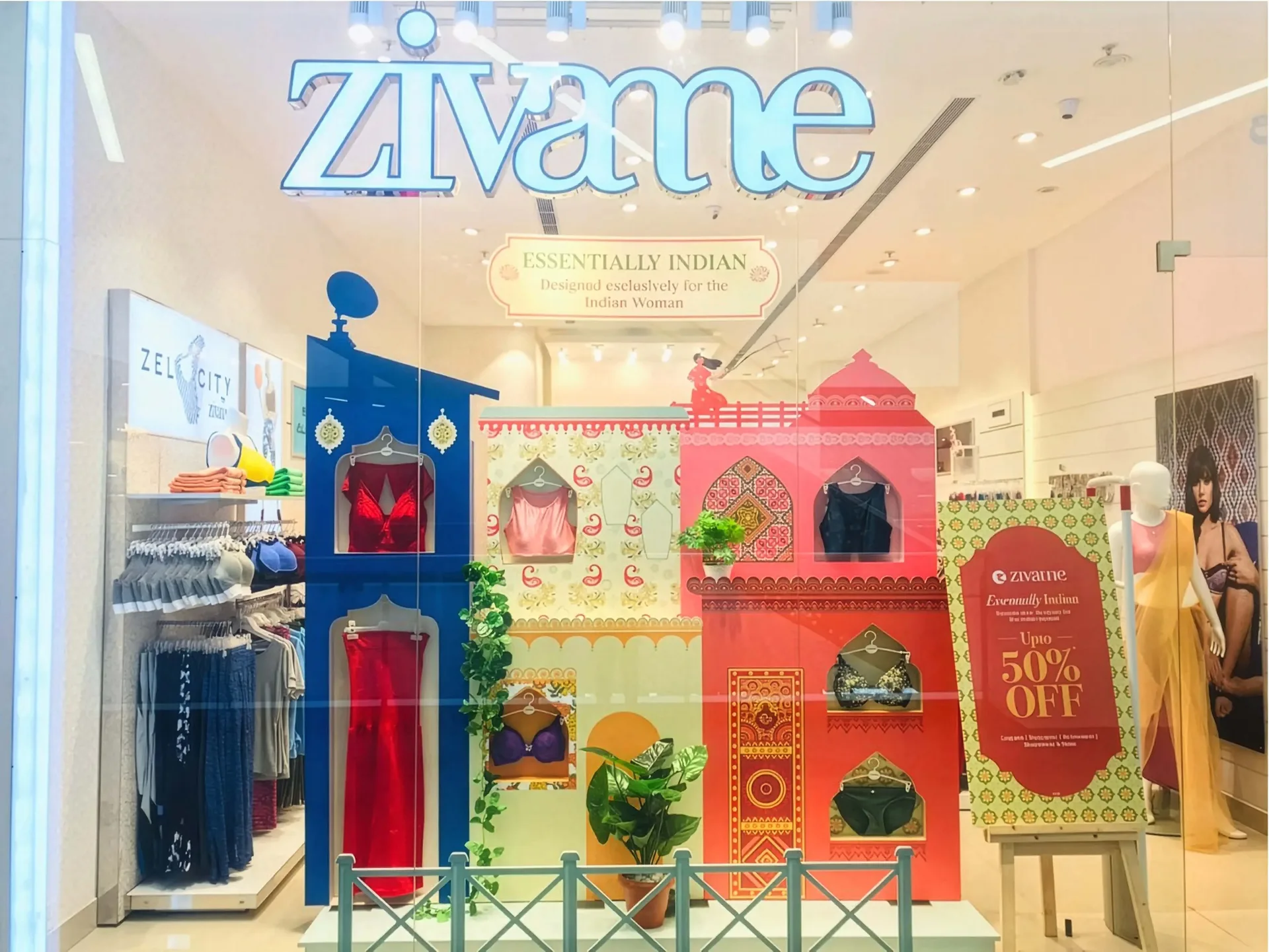 Essentially Indian summer campaign window for Zivame