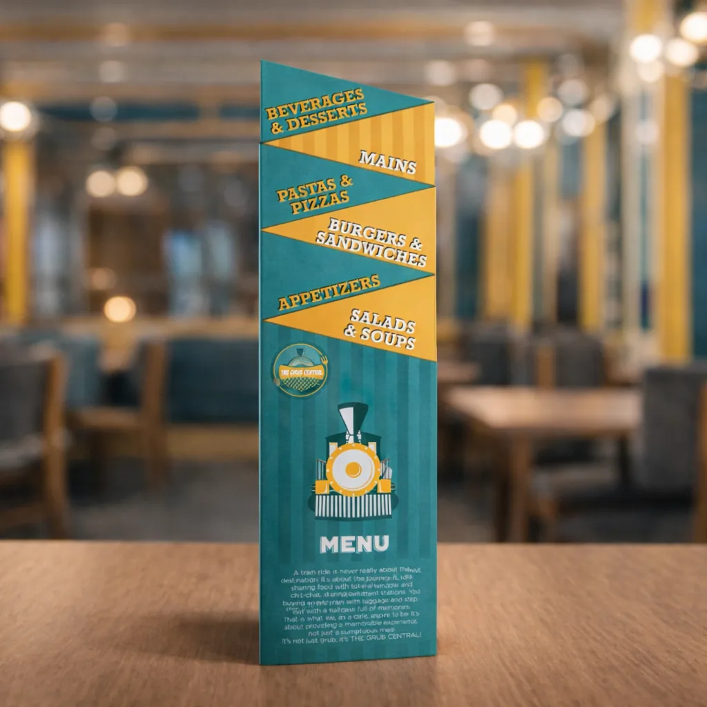 The Grub Central — graphic design project by Divya Vandal