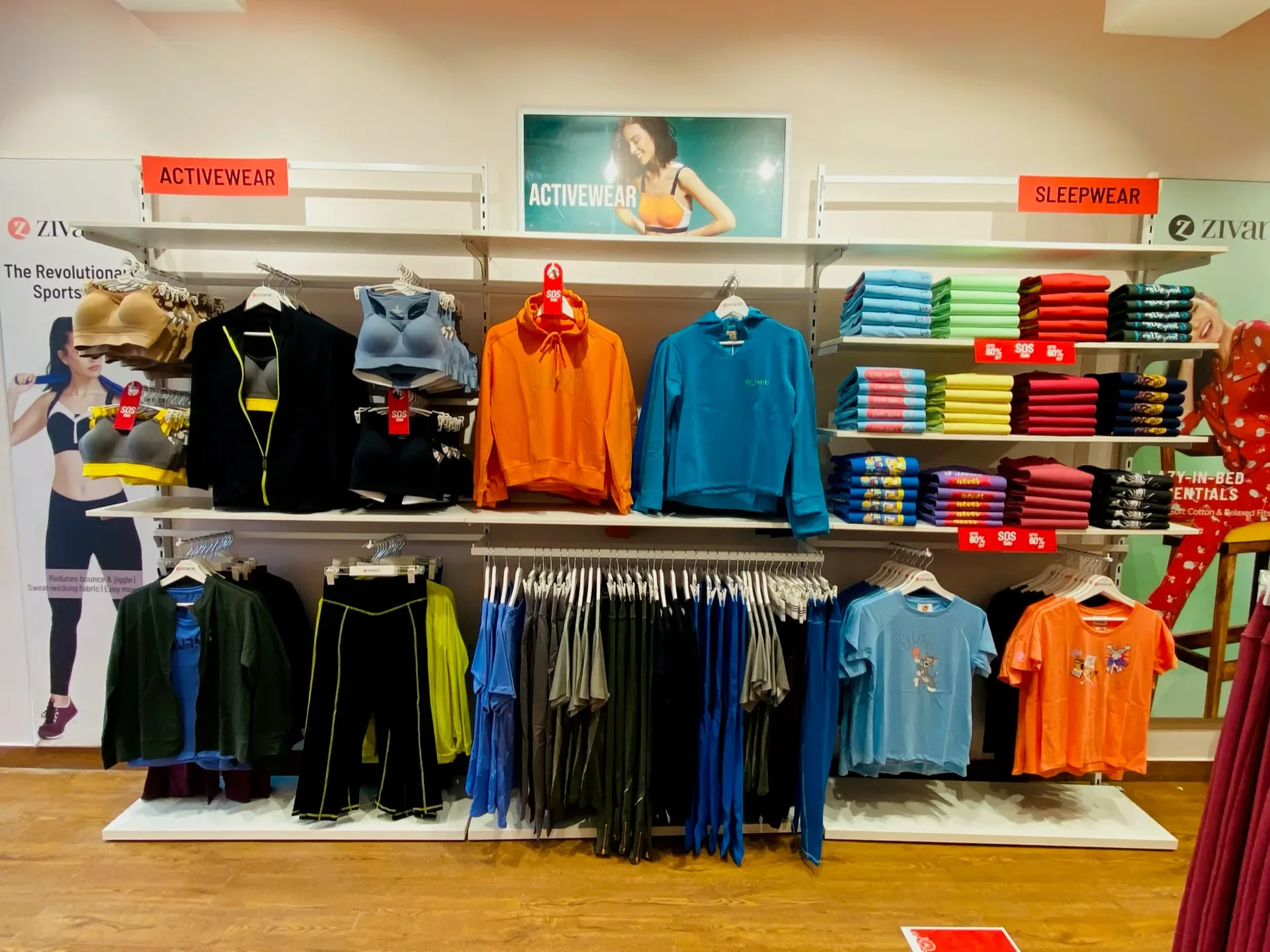 Zivame in-store merchandise display system by Divya Vandal, view 14