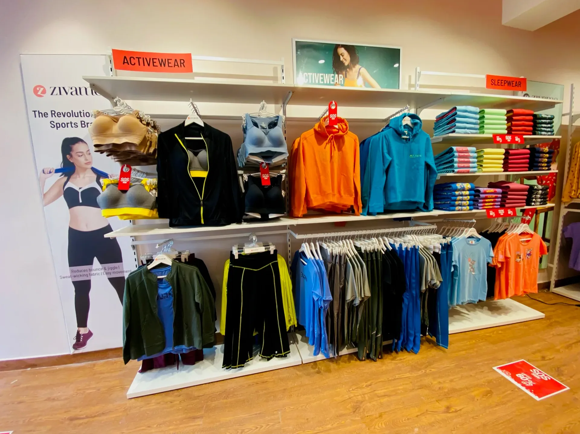Zivame in-store merchandise display system by Divya Vandal, view 16