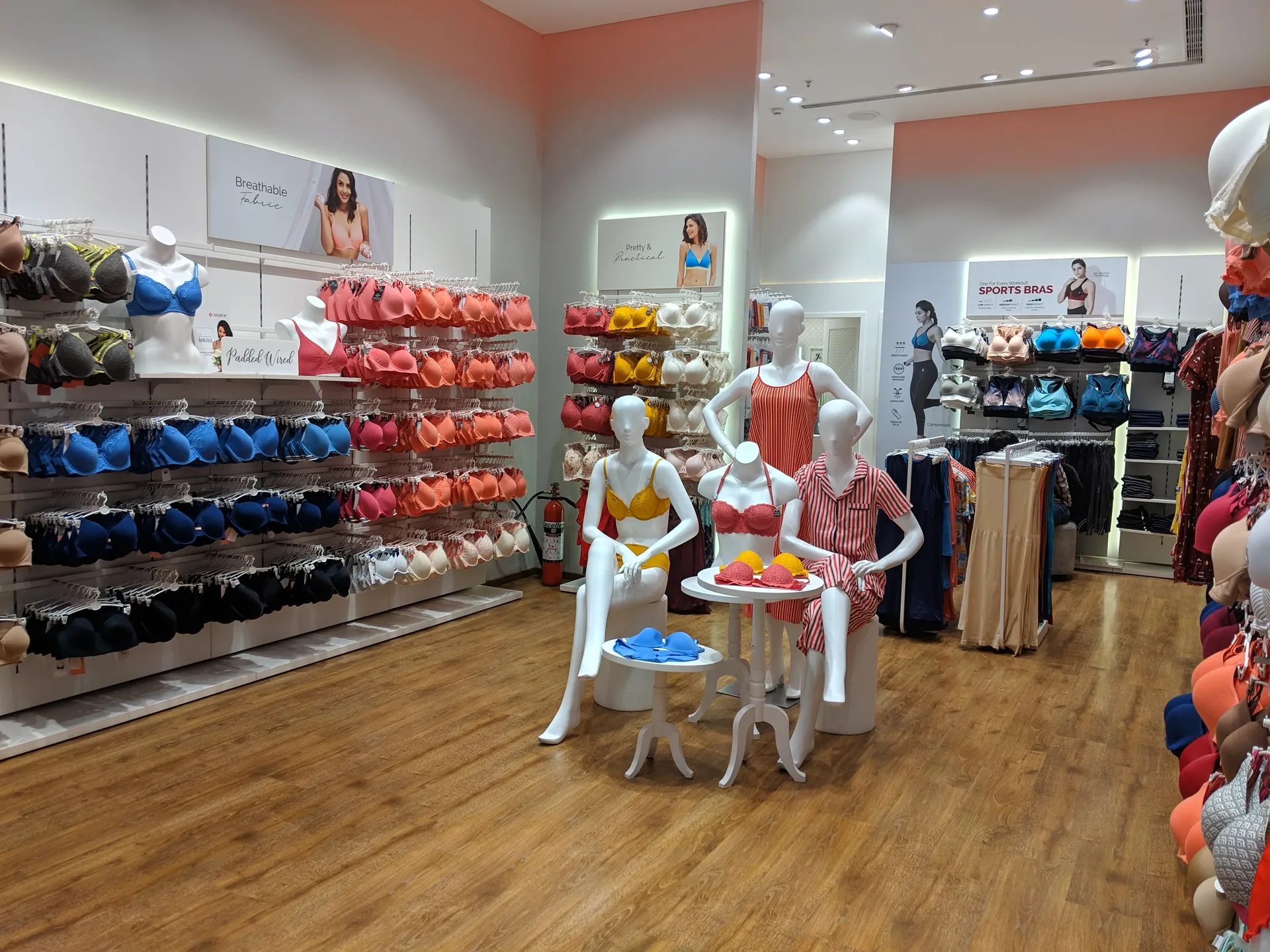 Zivame in-store merchandise display system by Divya Vandal, view 20