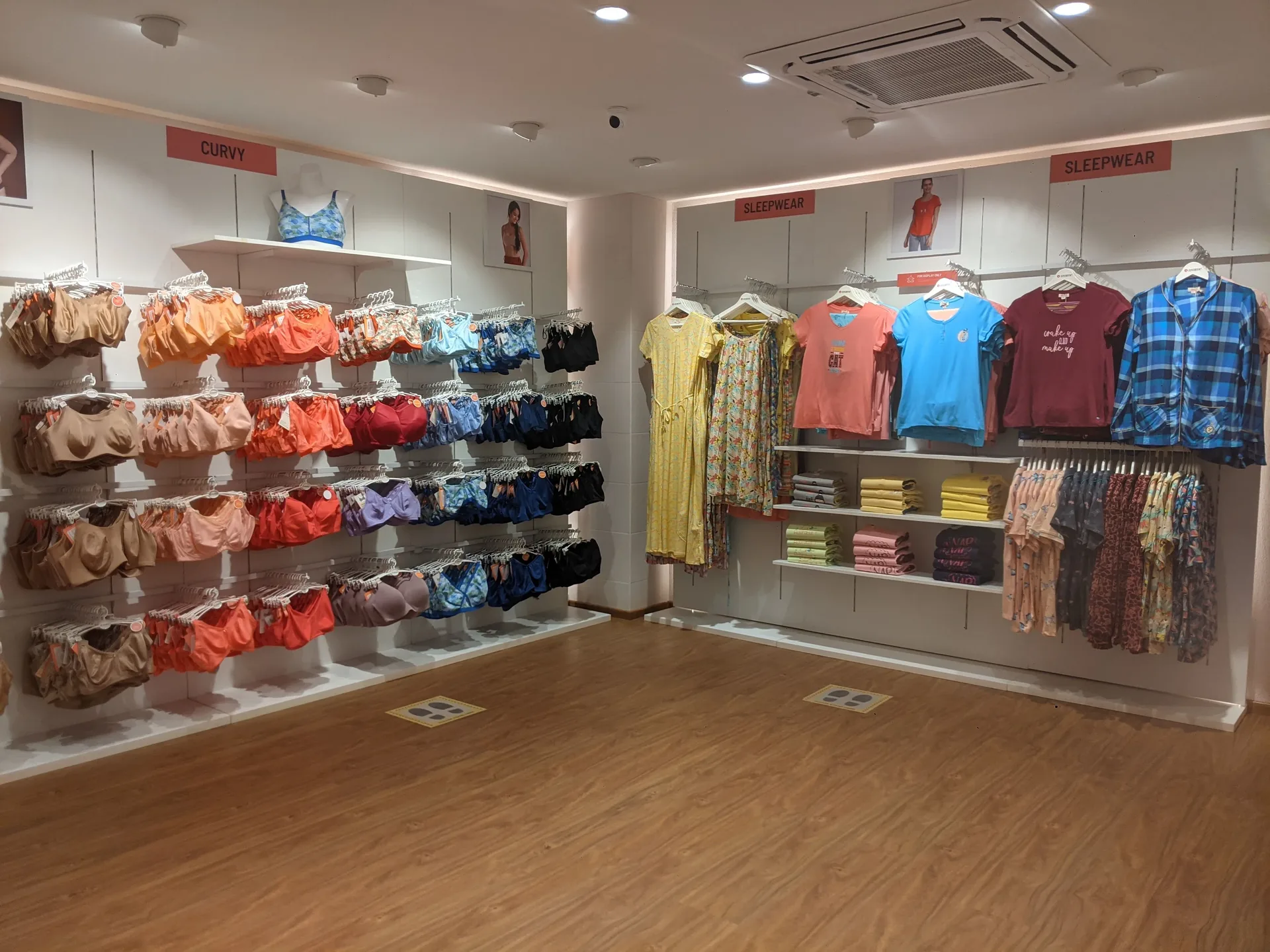 Zivame in-store merchandise display system by Divya Vandal, view 55