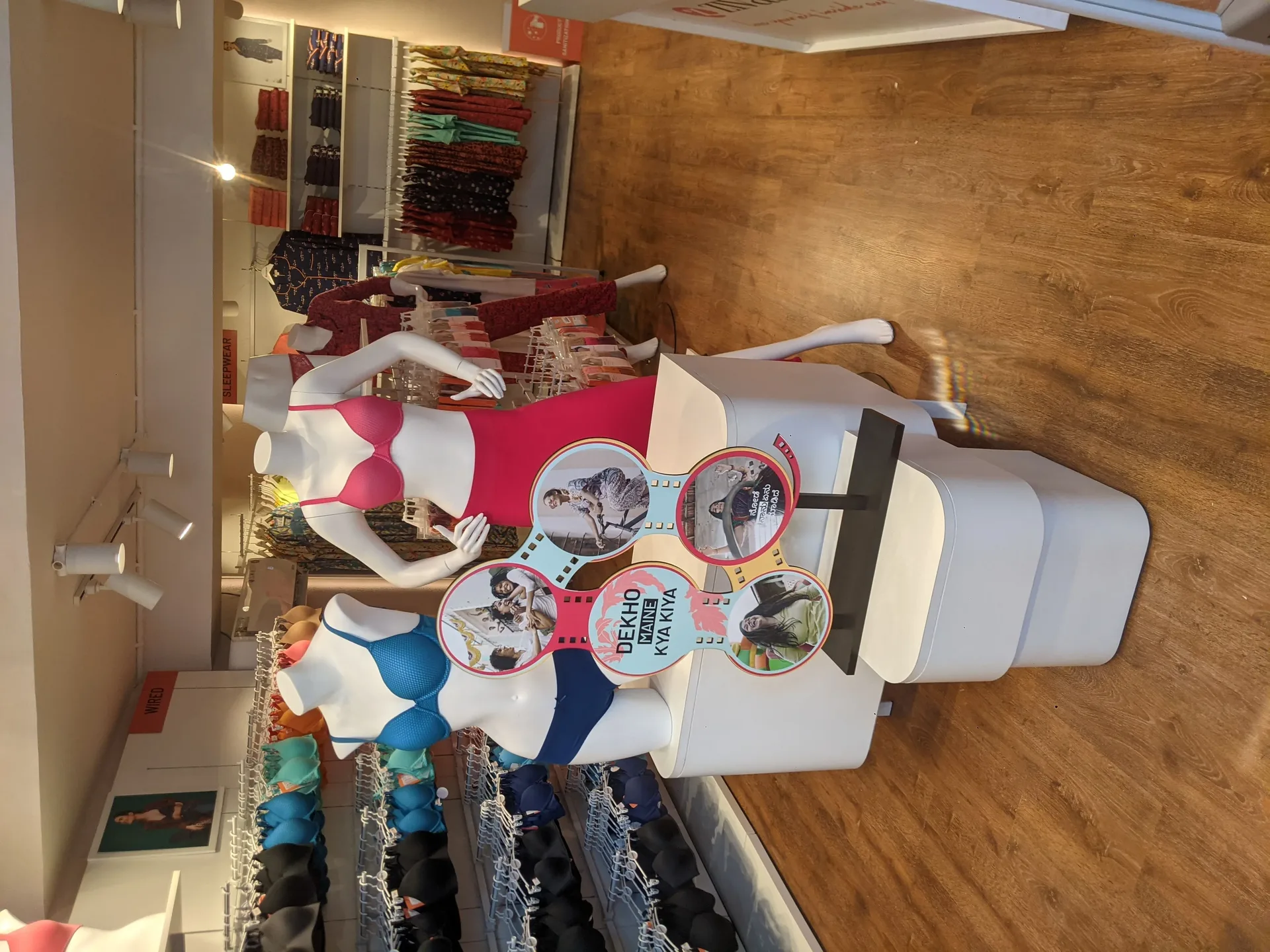 Zivame in-store merchandise display system by Divya Vandal, view 57