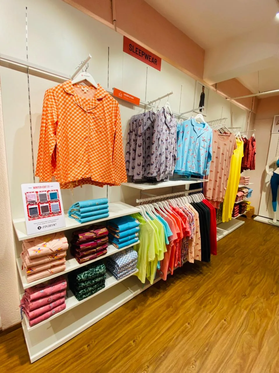 Zivame in-store merchandise display system by Divya Vandal, view 61
