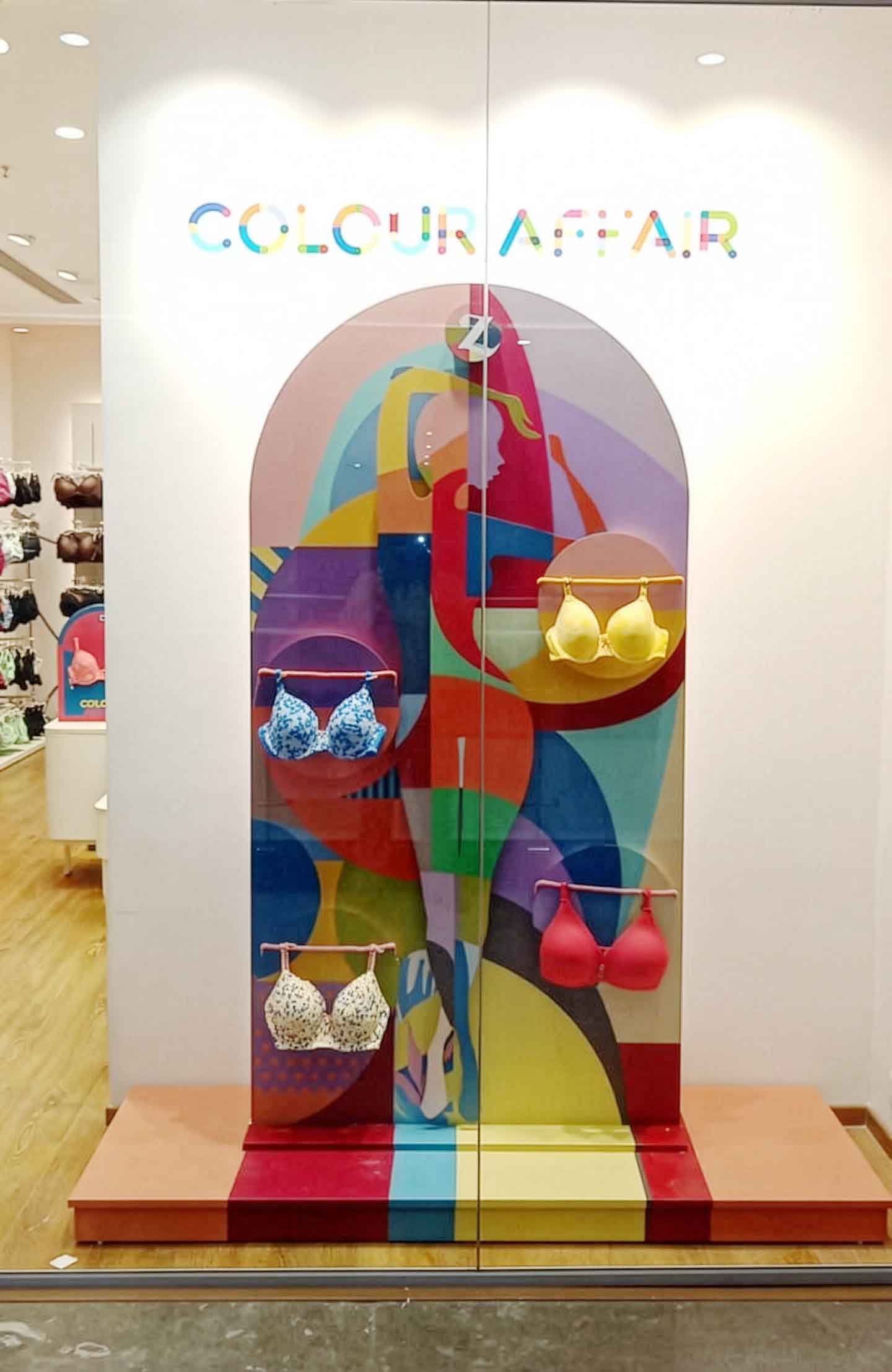 Colourscopes colour-led window display for Zivame, view 4