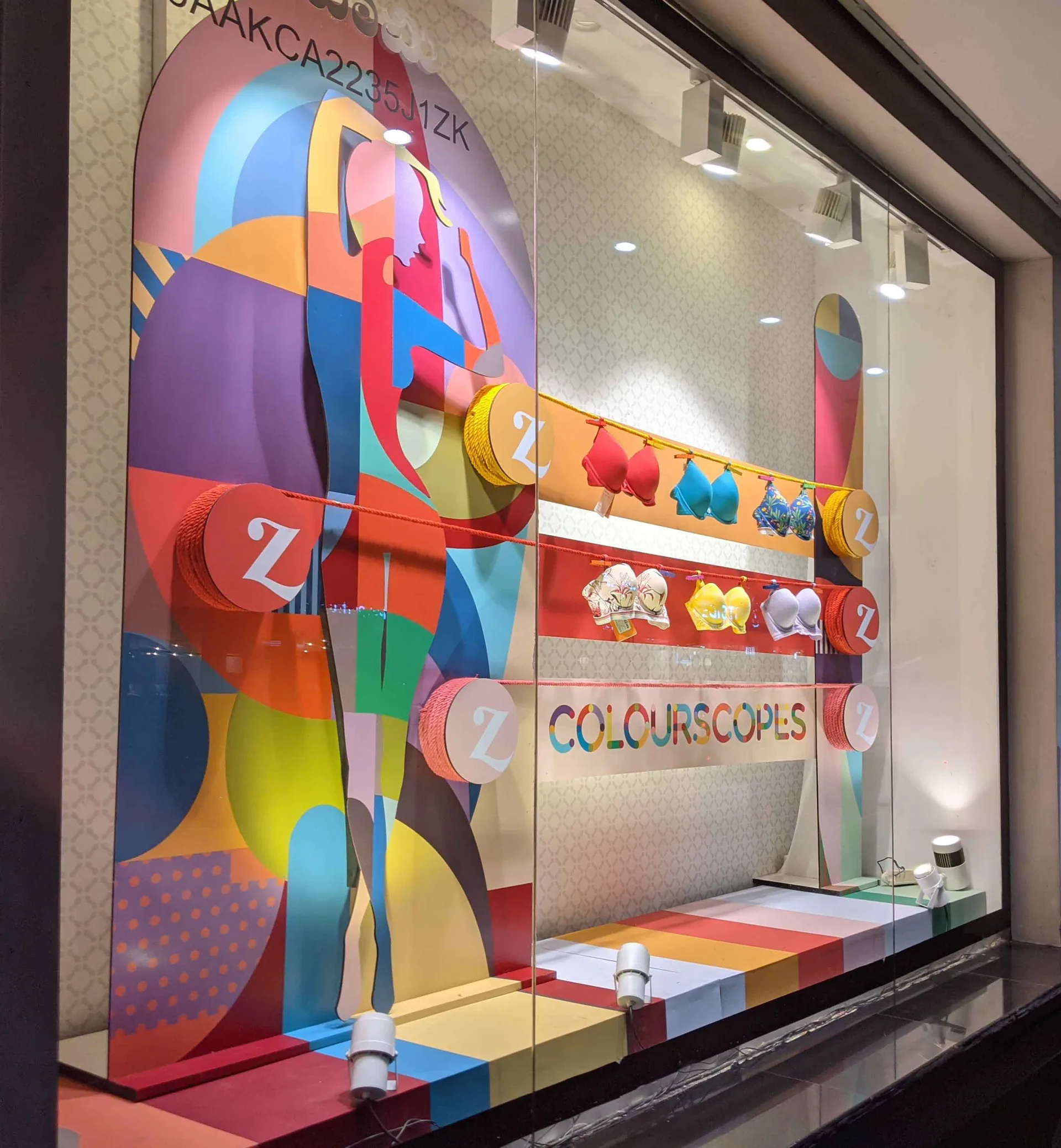 Colourscopes colour-led window display for Zivame, view 5