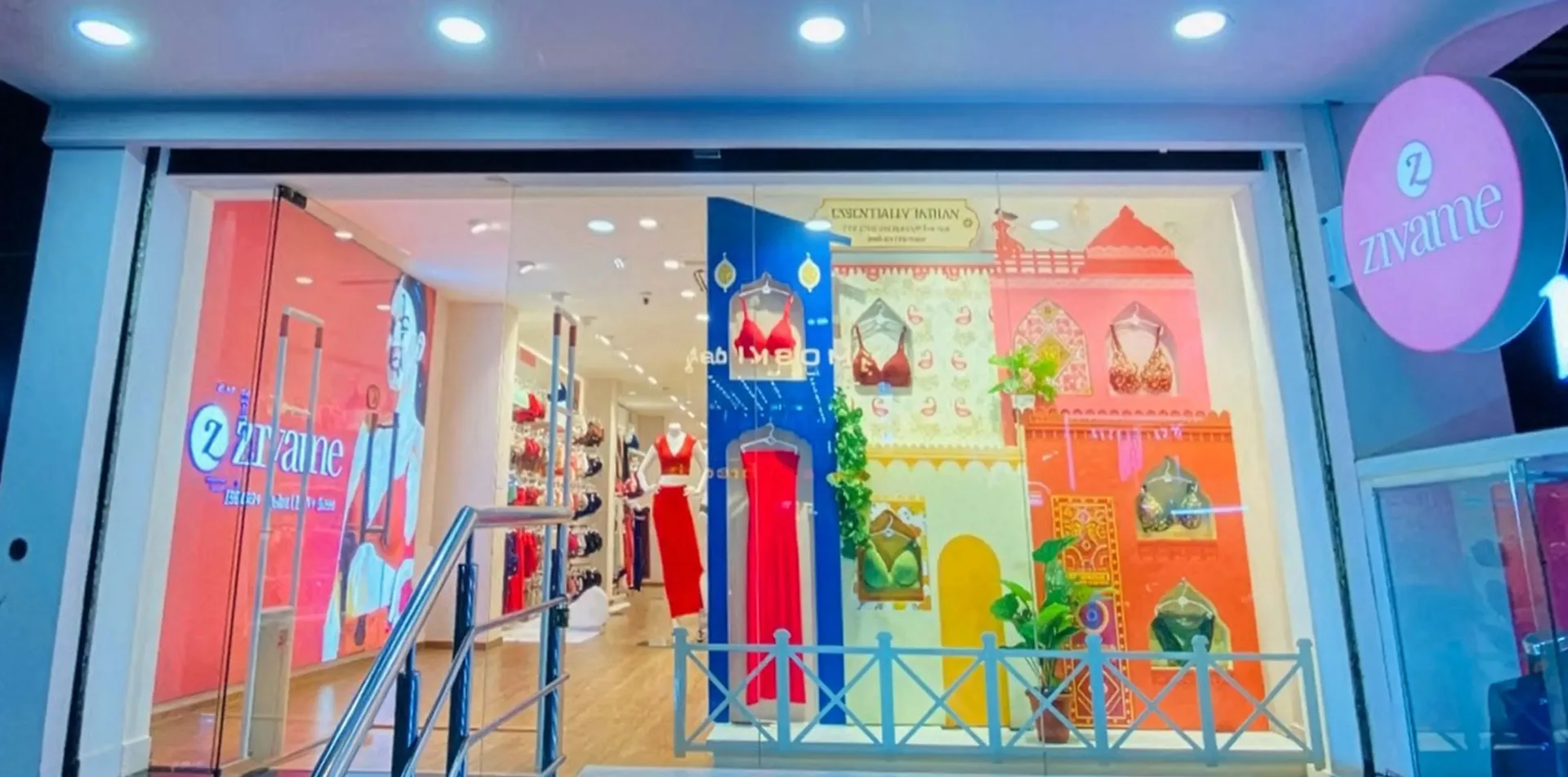 Essentially Indian summer campaign window display for Zivame, view 7