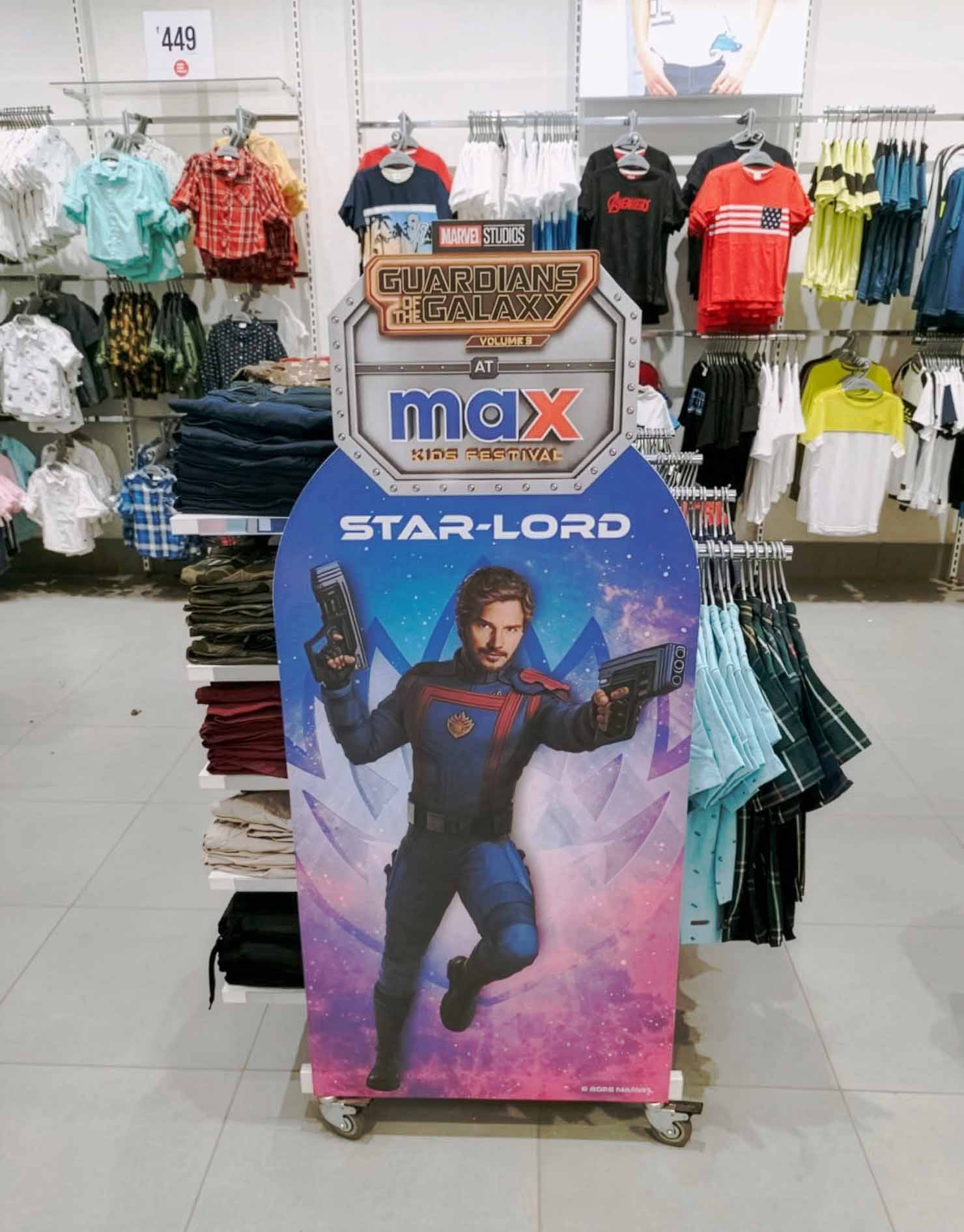 Guardians of the Galaxy Vol. 3 kids collection window display for Max, view 9