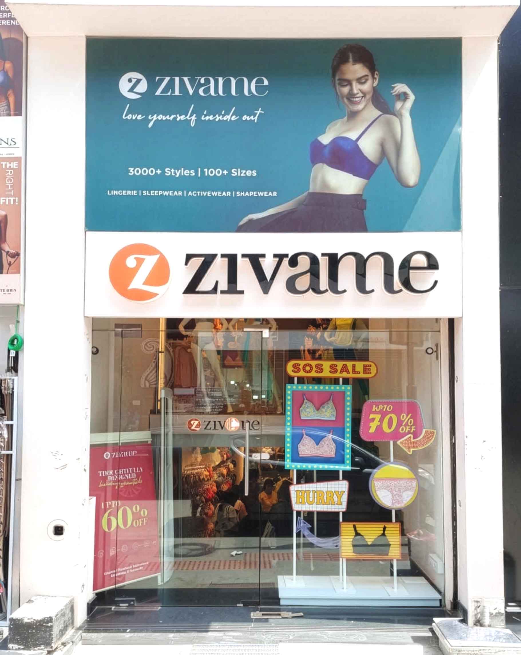 Vintage Neon Sale send-off sale window for Zivame, view 10