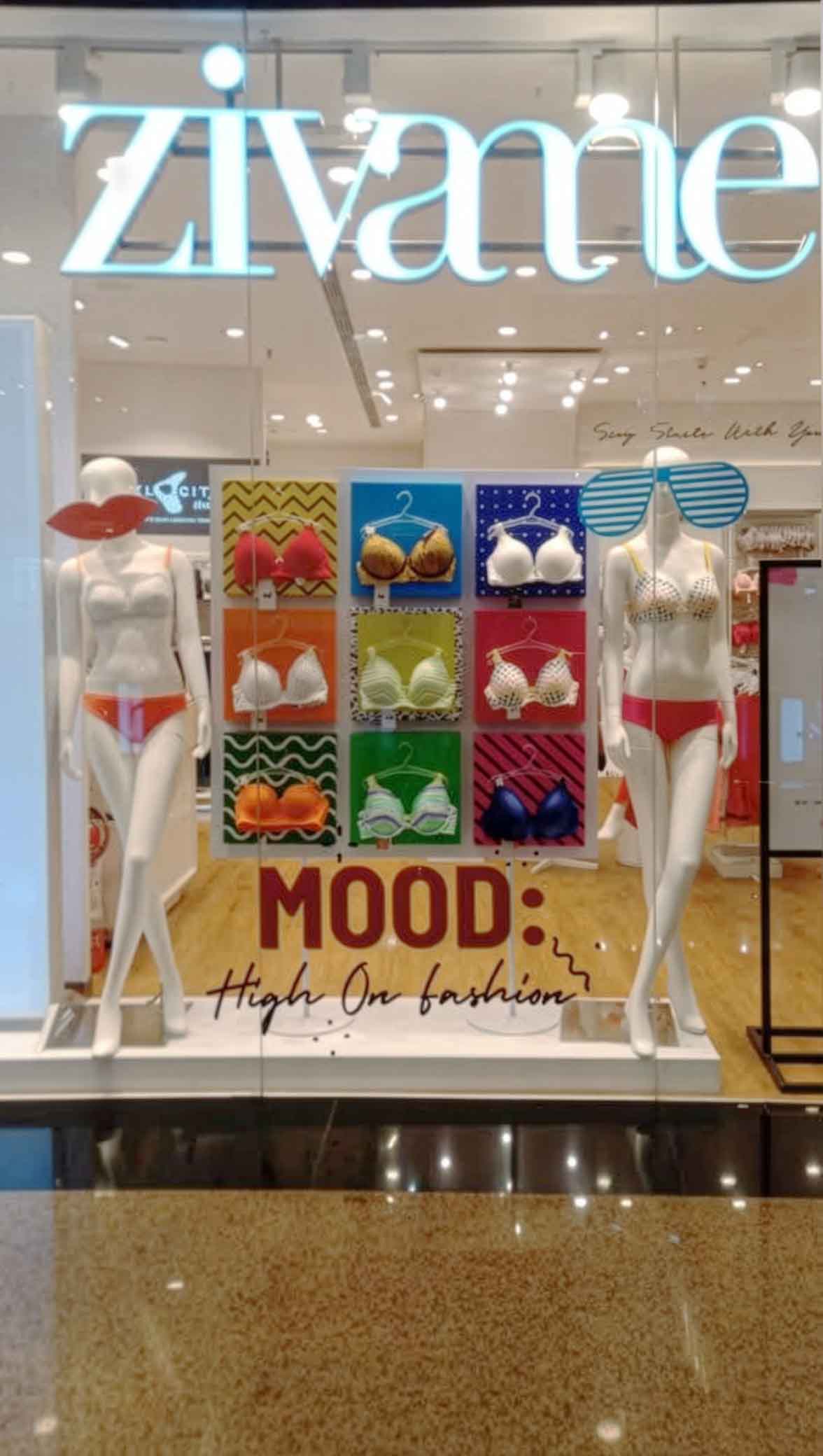 Whimsical playful grid window concept for Zivame, view 10